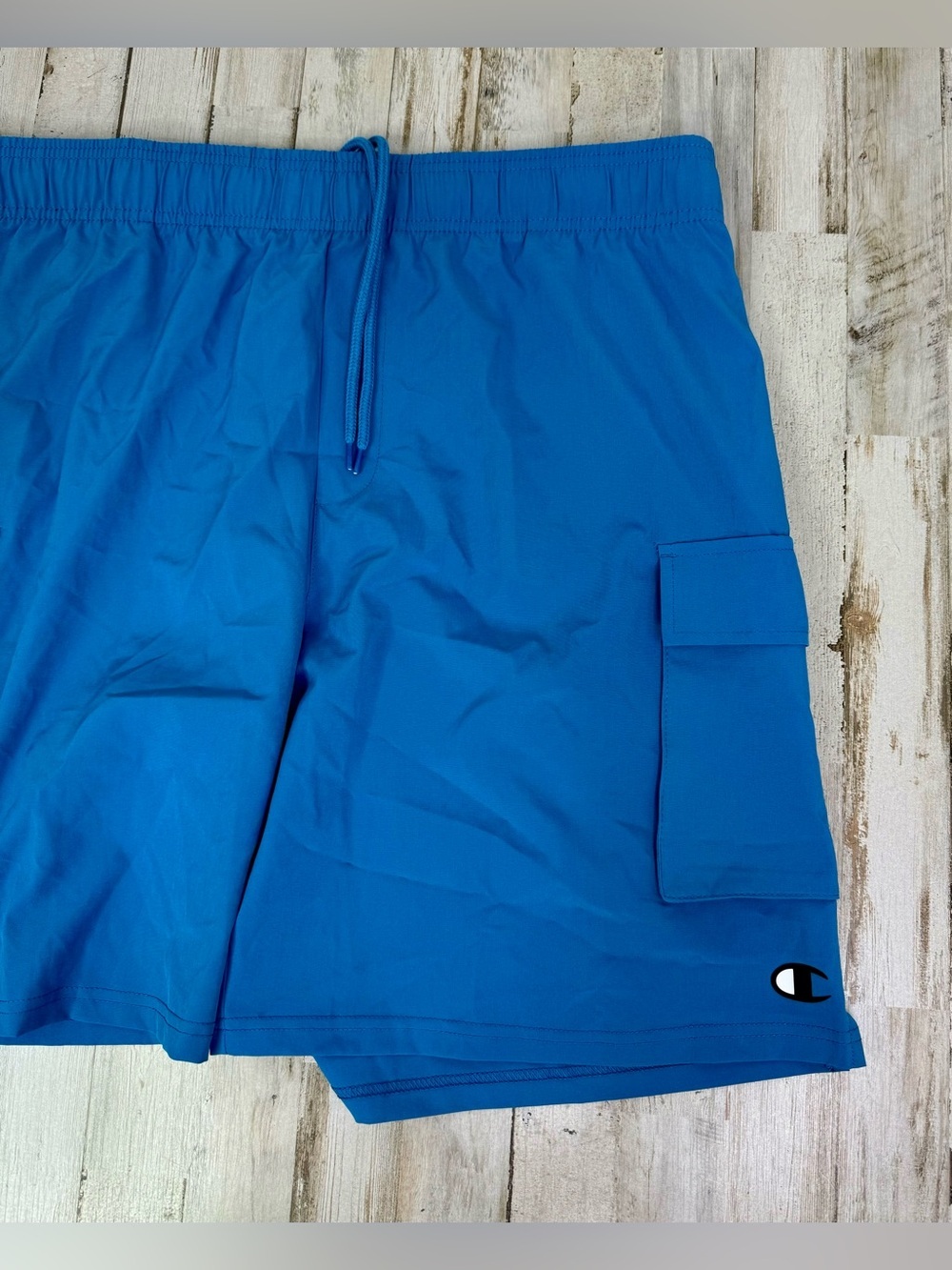 Champion Men's Performance Blue 2XL Woven Pockets 8" Inseam Cargo Short NWT - Picture 2 of 11